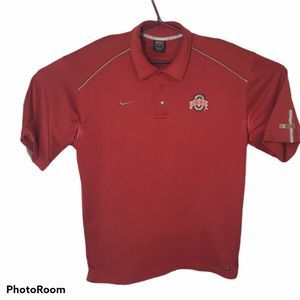 Nike Ohio State Buckeyes Polo Shirt Men’s Medium